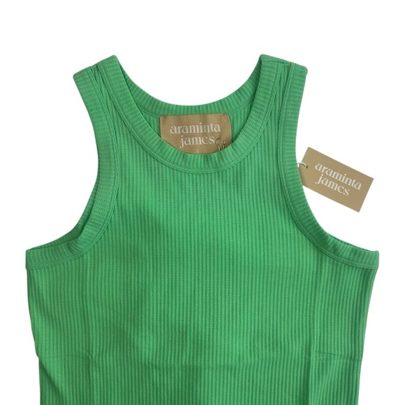 The Everyday Tank in Honeydew Green Scoop Neck Cotton Waffle Size 8 Small NWT - Picture 2 of 9